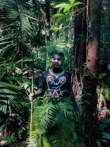 Traditional Papua People of Raja Ampat in the Jungle