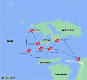 This is map for itenary