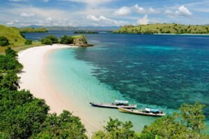 Halmahera Island Shore With Two Boat