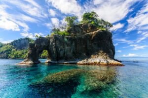 Halmahera Small Island On The Sea