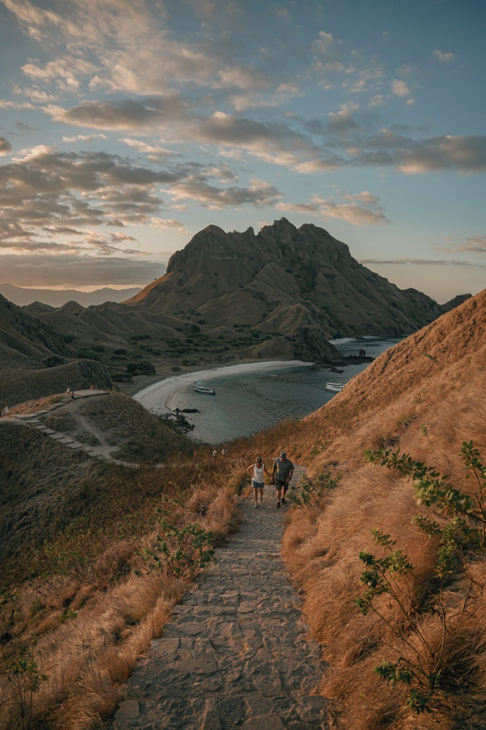 Couple Trekking in Padar Island