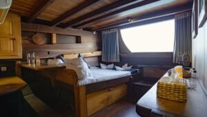 Sulawesi Cabin of Teman Boat with Ocean View