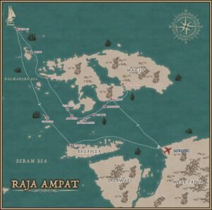raja ampat map