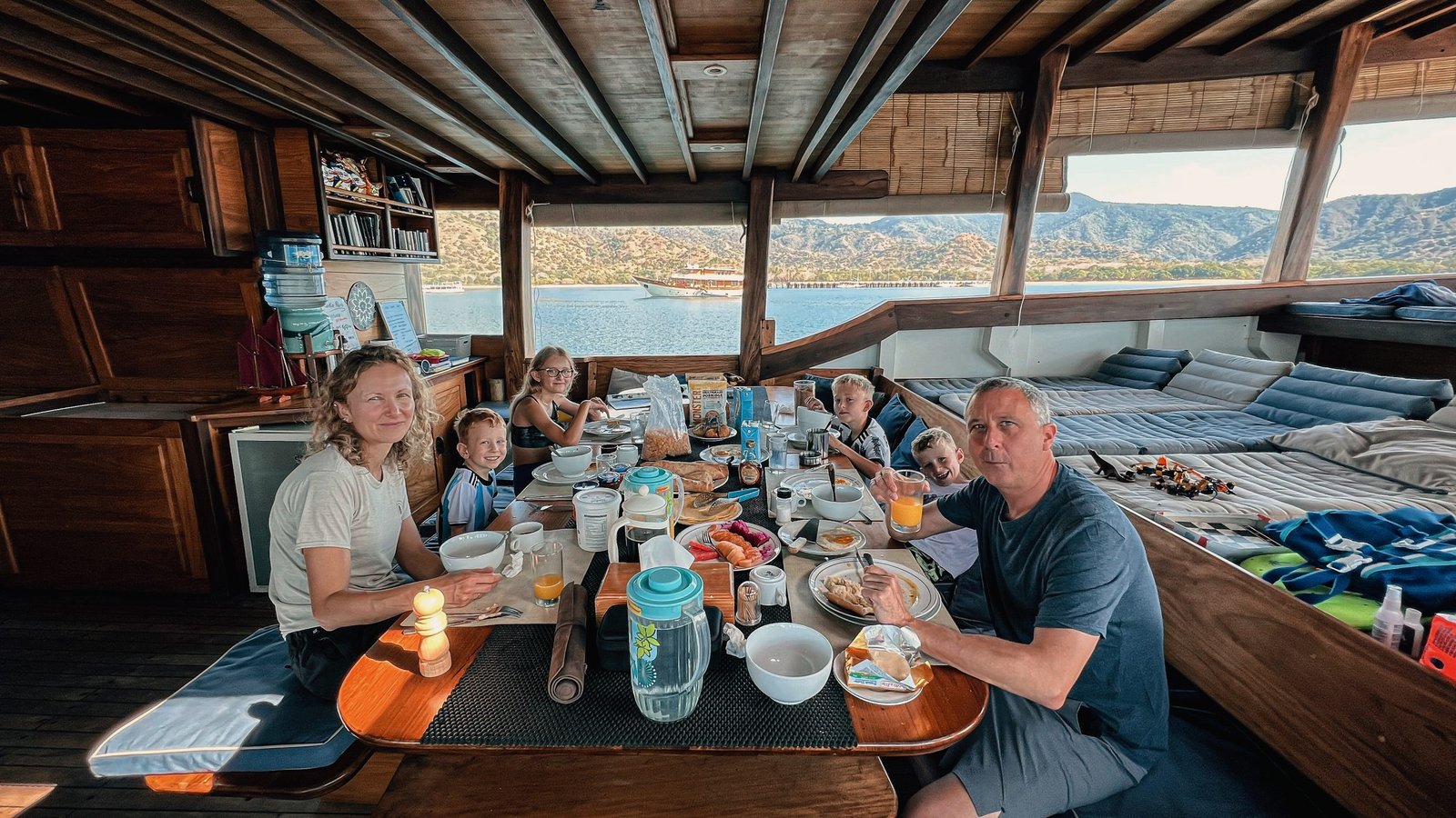 Breakfast aboard Teman Liveaboard